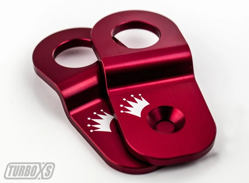 Turbo XS Billet-Aluminium-Radiator-Stütze - Rot für 15-16 Subaru WRX/STI