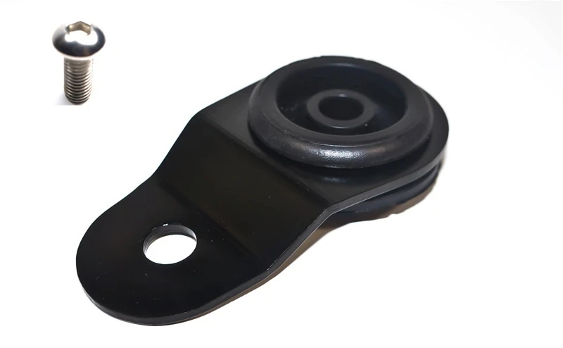 Torque Solution Radiator Mount with Insert (Black) for Mitsubishi Evolution 7/8/9