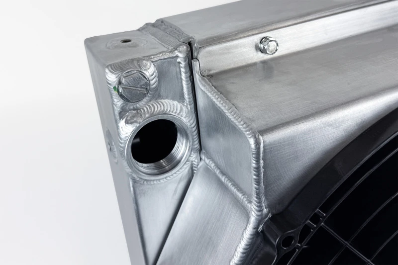 CSF Motorsport Radiator with Shroud - 14in SPAL Brushless Fans - Harnesses