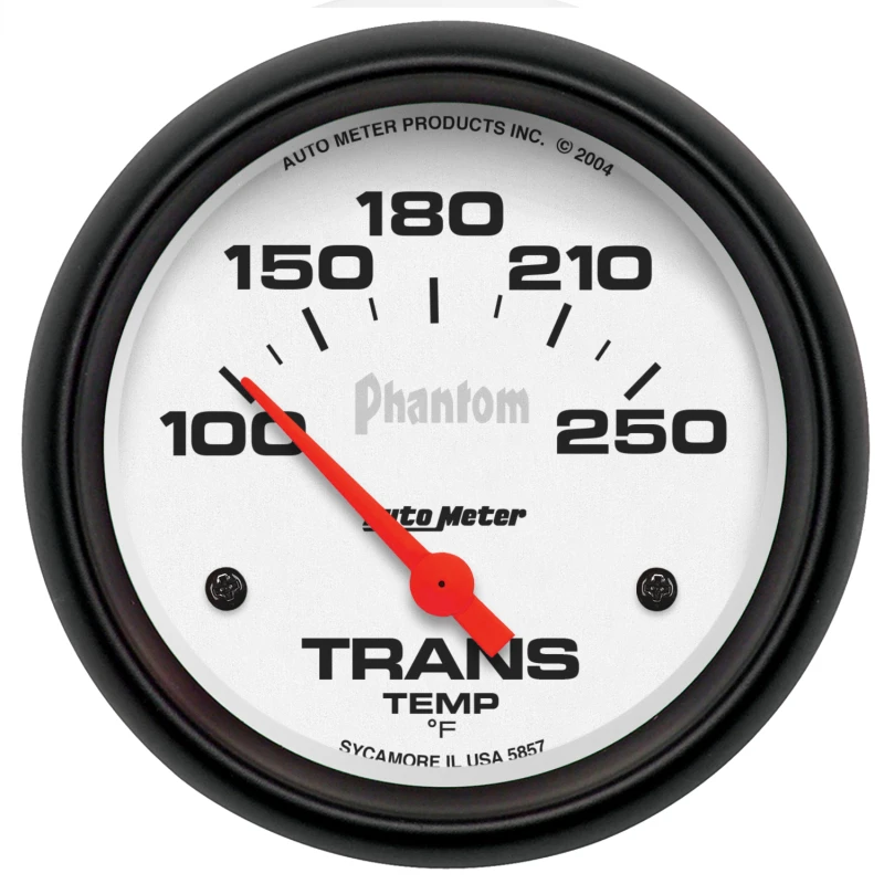 Autometer Phantom 2-5/8in 100-250 Degree F Electric Transmission Temp Gauge