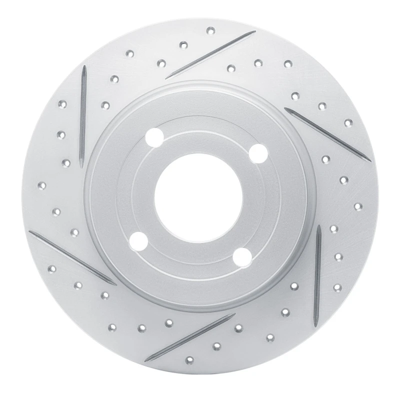 DFC 18-22 Ford Ecosport Rear Left Drilled & Slotted Geoperformance Rotor