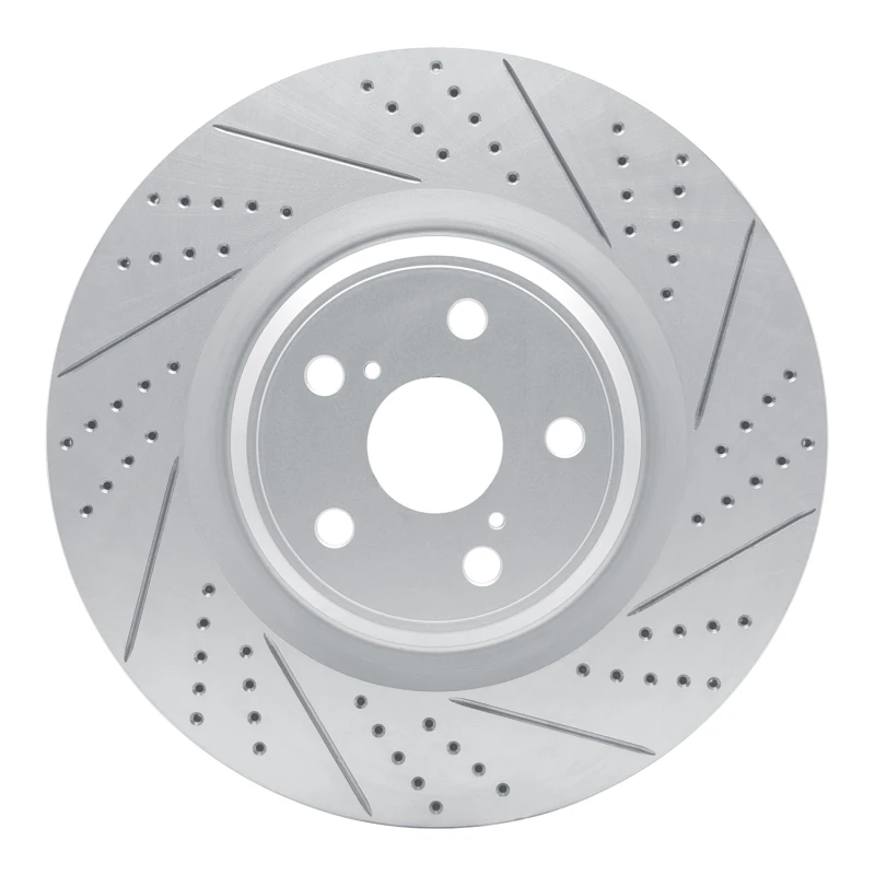 DFC 10-17 Lexus Ls460 Right Front Drilled & Slotted Geoperformance Rotor