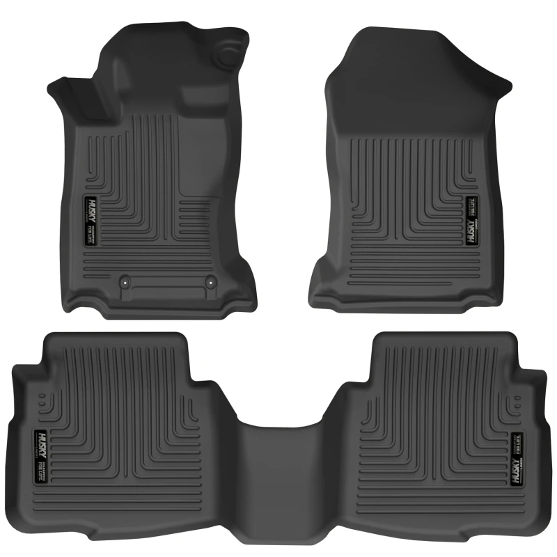 Husky Liners for 2020 Subaru Legacy/Outback WeatherBeater Black Front & 2nd Seat Floor Liners
