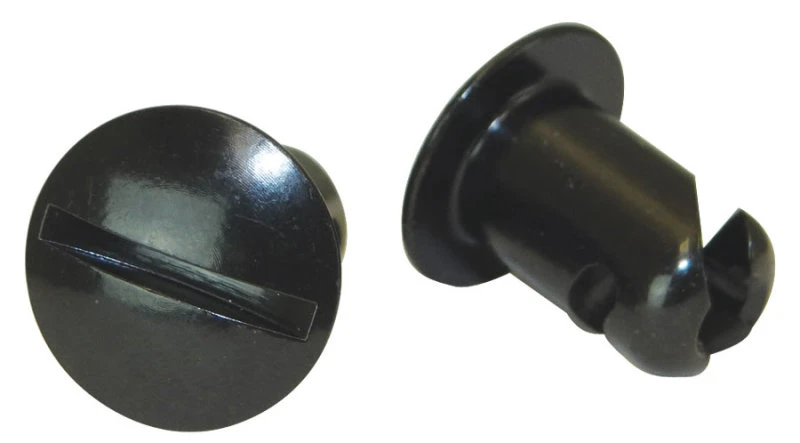 Moroso Quick Fastener - Oval Head - 7/16in x .500in - Steel - Black