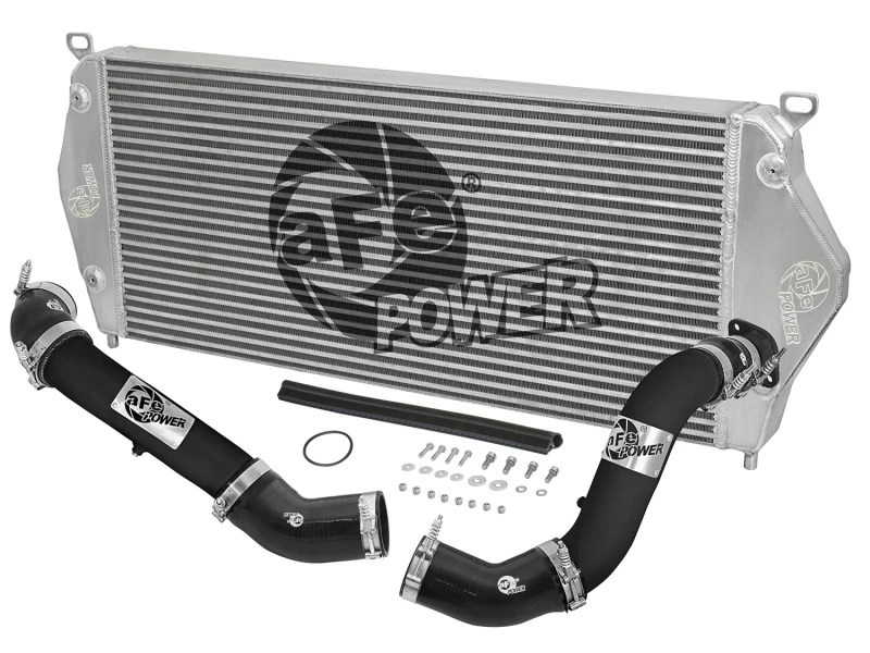 aFe BladeRunner Intercooler w/ Black Tubes 16-17 Nissan Titan XD V8 5.0L (td)