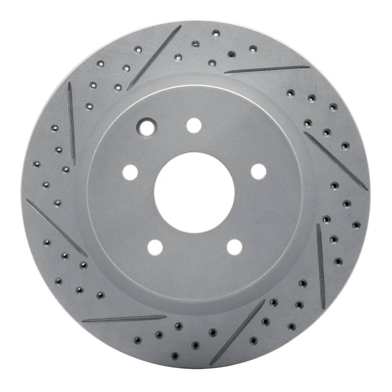 DFC 05-25 Infiniti G37 Rear Left Drilled & Slotted Geoperformance Rotor