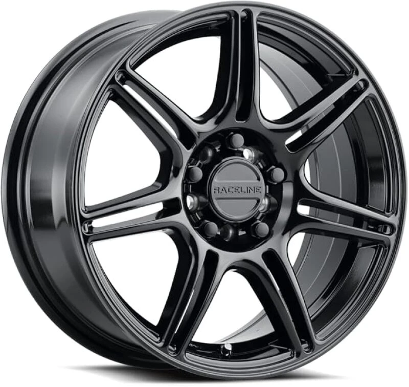 Raceline Apex 18x8 / 5x112/5x120 BP / 40mm Offset / 74.1 Bore - Gloss Black Wheel