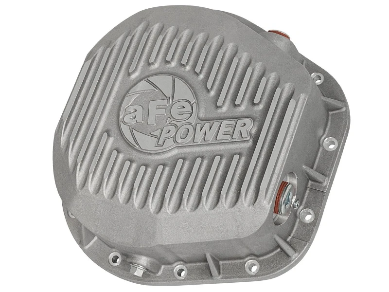 aFe Rear Differential Cover (Raw; Street Series); Ford Diesel Trucks 86-13 V8 (td)