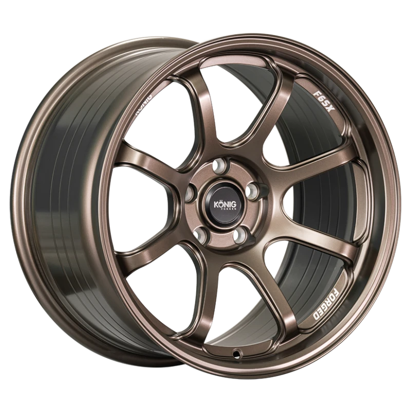 Konig Forged F6SX 18x9.5 5x114.3 ET35 Race Bronze Wheel (Knurled Bead)