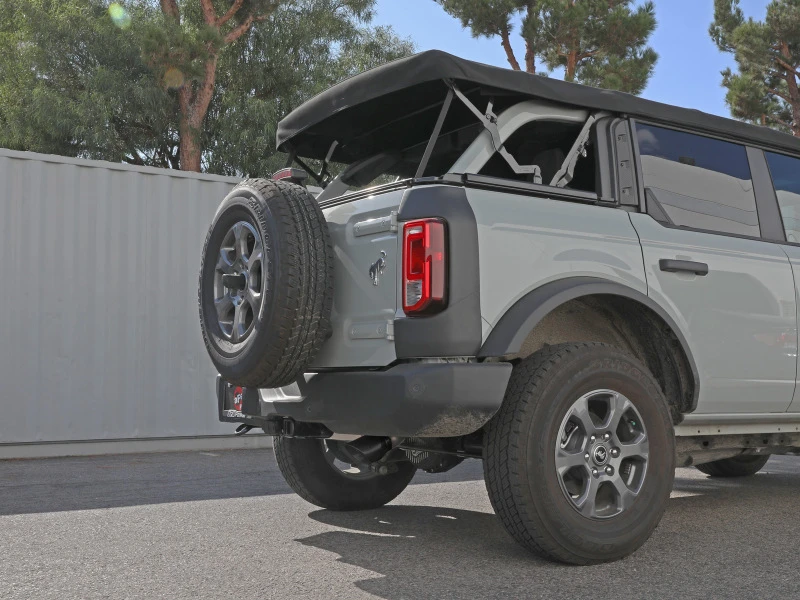 aFe Apollo GT 3 Zoll 409 SS Kat-Abgasanlage 2021 Ford Bronco L4-2.3L (t)/V6-2.7L (tt) mit schwarzer Spitze