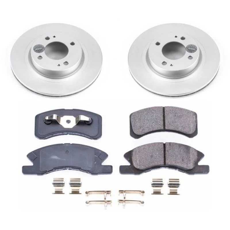 Power Stop Front Z17 Evolution Geomet Coated Brake Kit for 17-18 Mitsubishi Mirage