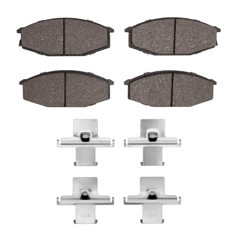 DFC 79-83 Nissan 280ZX Front 5000 Advanced Semi Metallic Brake Pads and Hardware Kit