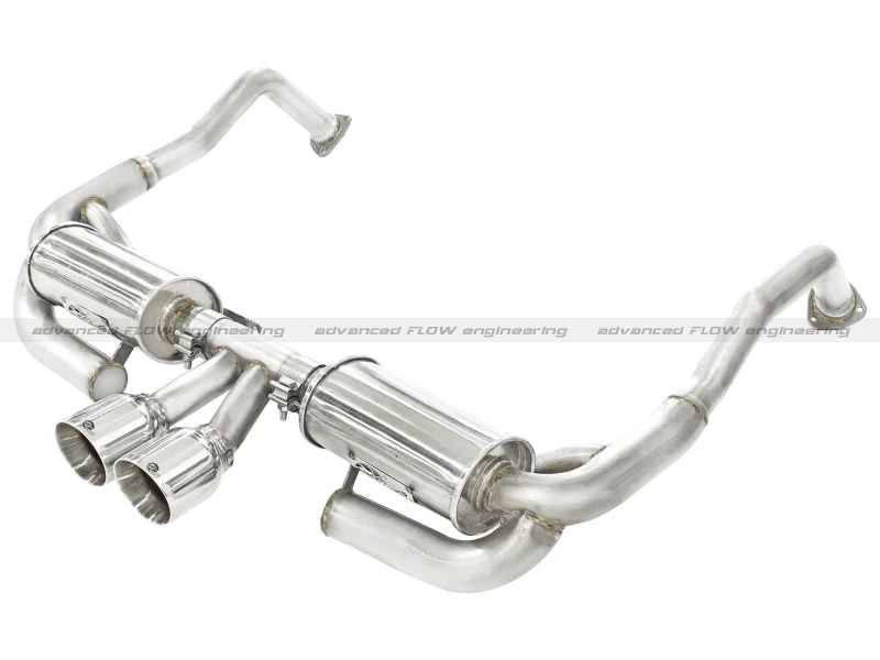 aFe ELITE 05-12 Porsche Boxster S (987.1-987.2) H6 3.4L 304SS Dual Kat-Back mit Dual Poliertem Endrohr