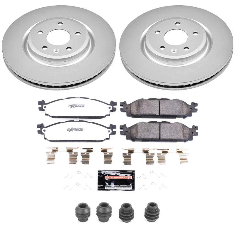 Power Stop 11-19 Ford Explorer Front Z36 Coated Truck & Tow Brake Kit