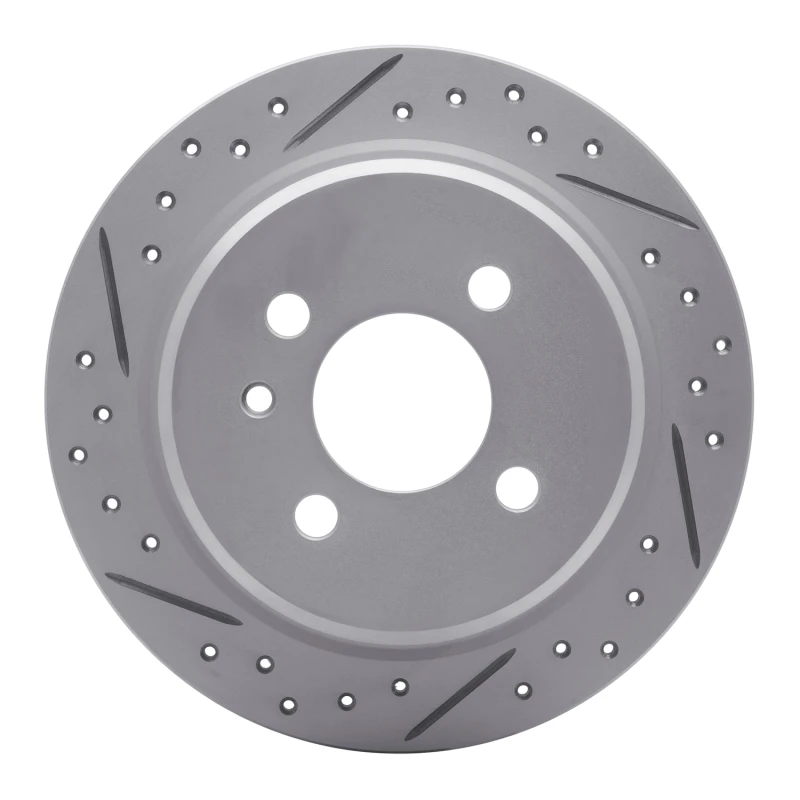 DFC 84-91 BMW 325Ix Rear Left Drilled & Slotted Geoperformance Rotor