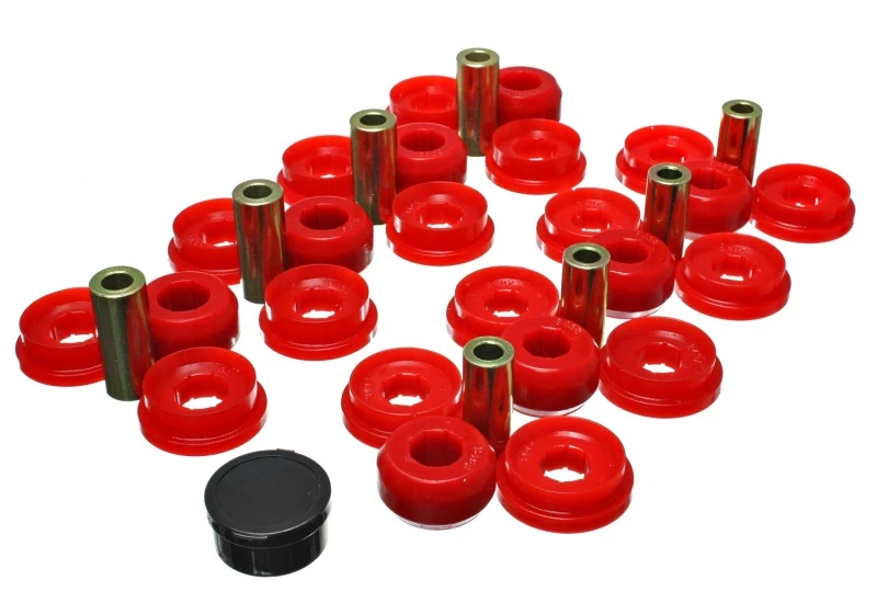 energy-suspension_8.3129R-67932eb2a8f99 Energy Suspension 03-09 Lexus Gx470 / 07-09 Toyota FJ Cruiser Rote Hinterachse Kontrollarm Buchsen Set