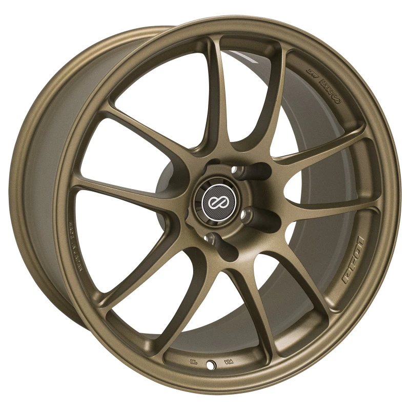 Enkei PF01 18x9.5 5x114.3 15mm Offset 75mm Bore Titanium Gold Wheel (MOQ 40)