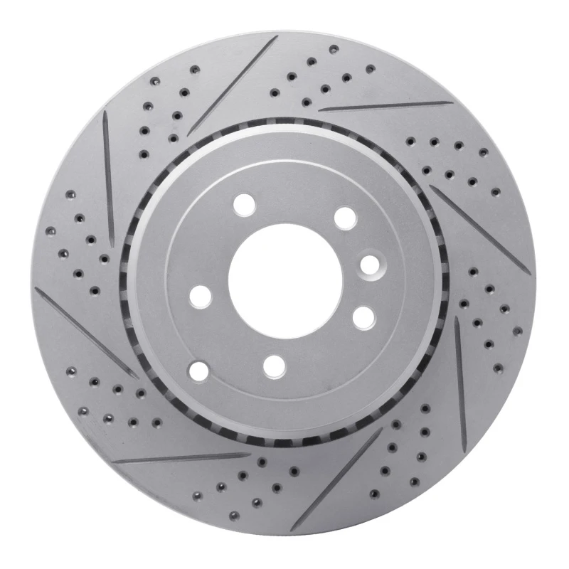 DFC 10-13 Land Rover Range Rover Sport Rear Right Drilled & Slotted Geoperformance Rotor