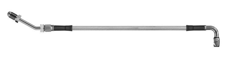 Goodridge 70in Universal Clutch Line w/SS Fittings & Clear Hose - 90Deg Banjo w/M10 Fitting