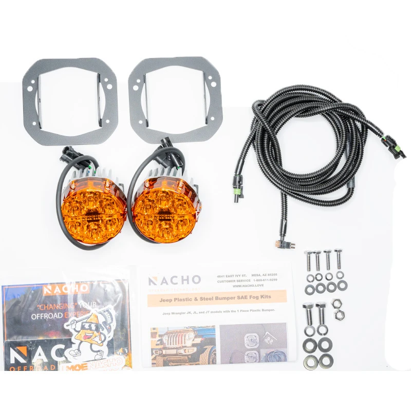 ARB Jeep JL/JT Nacho SAE Only Plug N Play Nebelscheinwerfer-Kit (Stoßfänger-Kit) - Amber