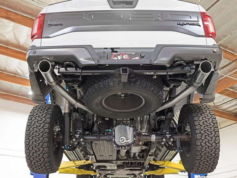 aFe MACHForce XP Auspuff Kat-Back SS-409 2017 Ford F-150 Raptor V6-3.5L (tt) mit polierten Endrohren