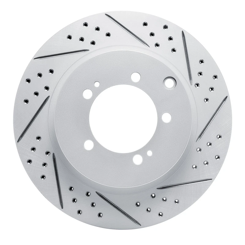 DFC 03-06 Mitsubishi Lancer Rear Right Drilled & Slotted Geoperformance Rotor