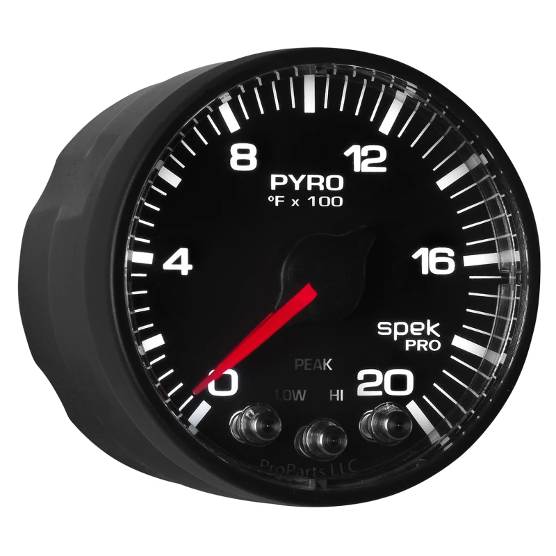 Autometer Spek-Pro 52,4mm 0-2000F Digitaler Stepper-Motor-Pyrometer-Messgerät