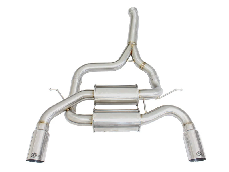 aFe MACHForce XP SS-304 Polierte Spitze 2,5 Zoll Dia Axle Back Auspuff 12-15 BMW 335i (F30) 3,0L (t)