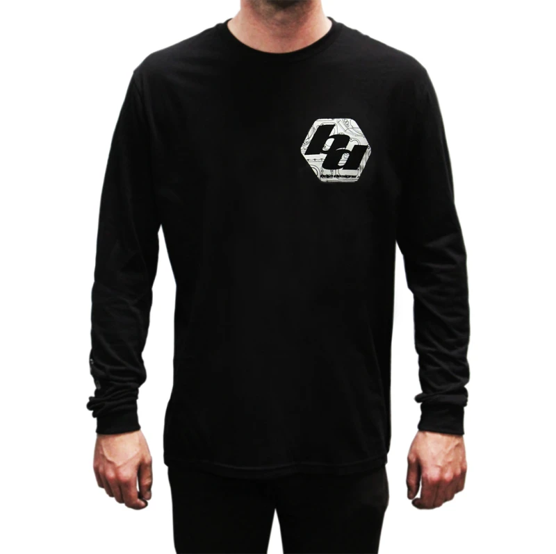 Baja Designs BD Black Men's Long Sleeve Shirt Extra Large