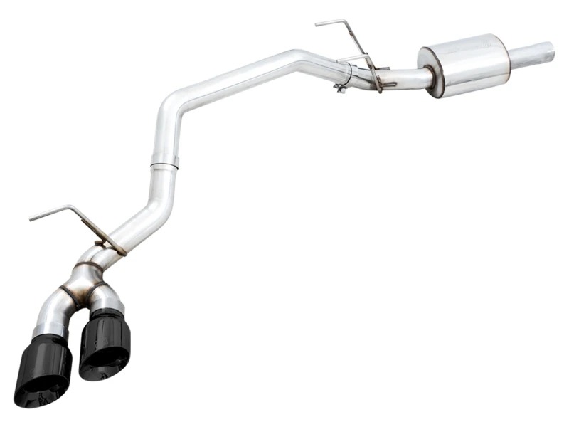 AWE Tuning 09-18 RAM 1500 5.7L (ohne Cutout) 0FG Einseitiger Ausgang Cat-Back Exhaust - Diamant-Schwarz Spitzen
