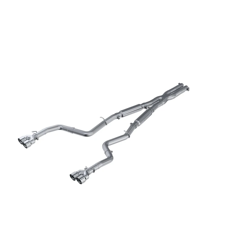 MBRP 15-16 Dodge Challenger RT 5.7L Aluminisiert Stahl 3 Zoll Dual Rear Cat-back Quad Tips - Street