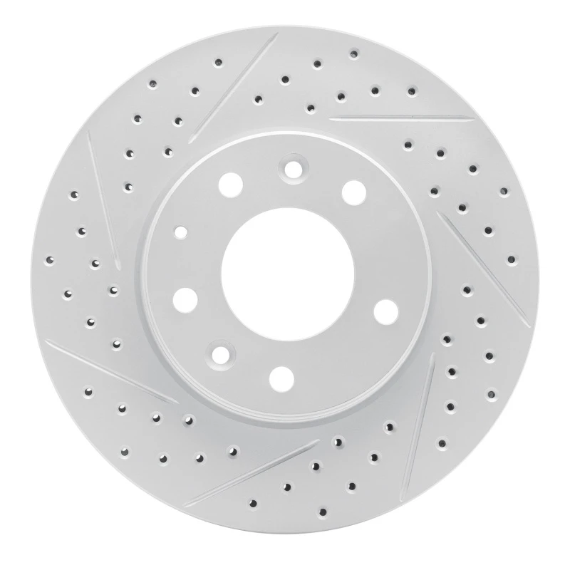 DFC 03-05 Mazda 6 Front Left Drilled & Slotted Geoperformance Rotor