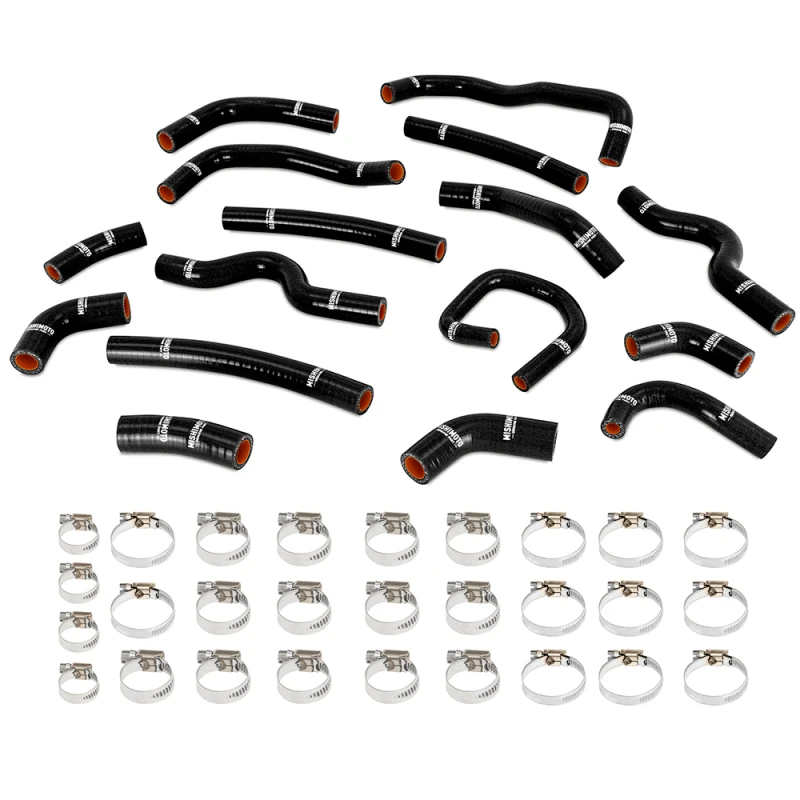Mishimoto 98-07 Land Cruiser 4.5L I6 Silikon-Kühlwasserschlauch-Kit - Schwarz
