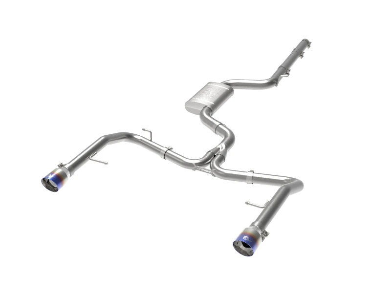 aFe 19-21 VW Jetta GLI (MKVII) L4-2.0L (t) MACH Force-Xp 304 SS Kat-Auspuff-System Blaue Endrohre