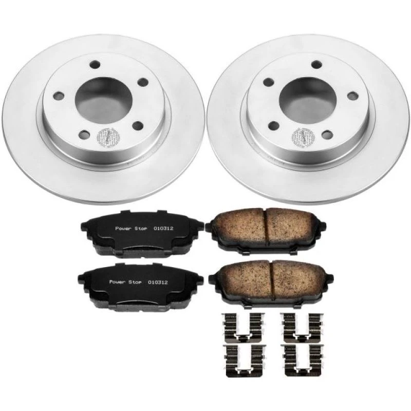 powerstop_CRK792-679454f6181b6 Power Stop 01-03 Mazda Protege Rear Z17 Evolution Geomet Coated Brake Kit