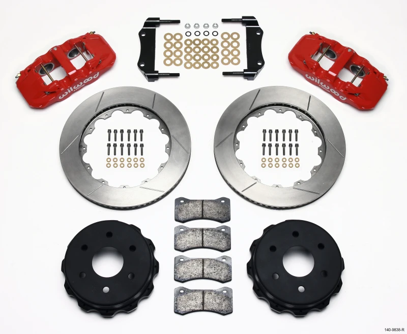 wilwood_140-9838-R-6795708006842 Wilwood AERO4 RearTruck Kit 14,25 Zoll Rot 1999-2010 GM 1500-SUV 2 Kolben OE Bremse