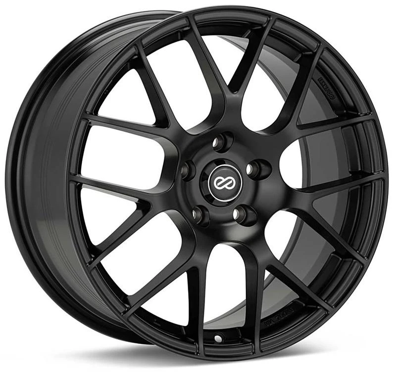 Enkei Raijin 18x9.5 35mm Offset 5x112 Bolt Pattern 72.6 Bore Diameter Matte Black Wheel
