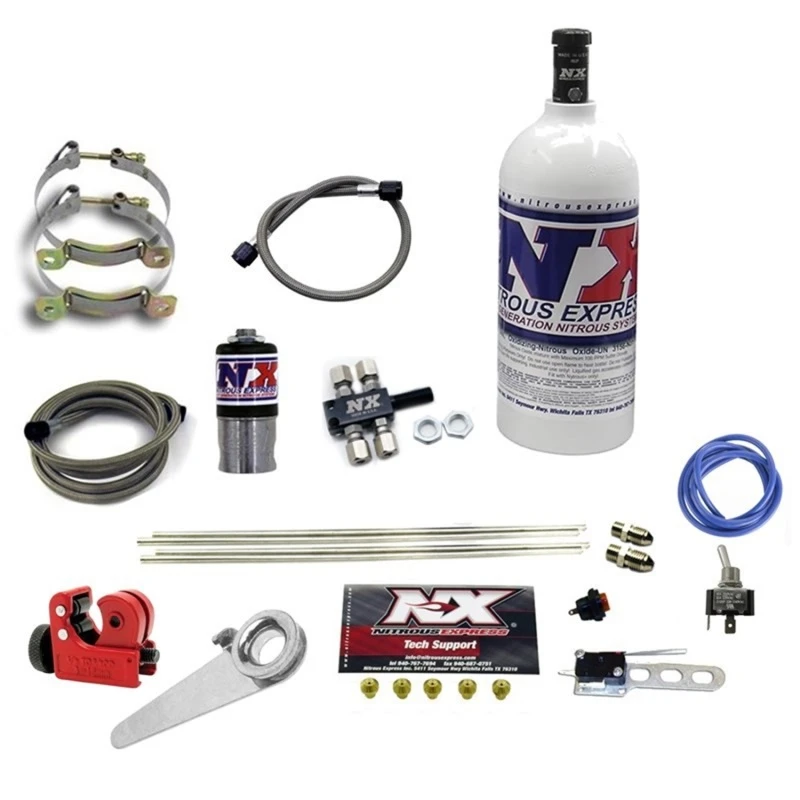 Nitrous Express Motorrad 4 Zyl. Trockenes Nitrous Kit-1lb Flasche