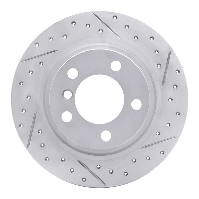 DFC 13-16 Mini Cooper Paceman Rear Right Drilled & Slotted Geoperformance Rotor