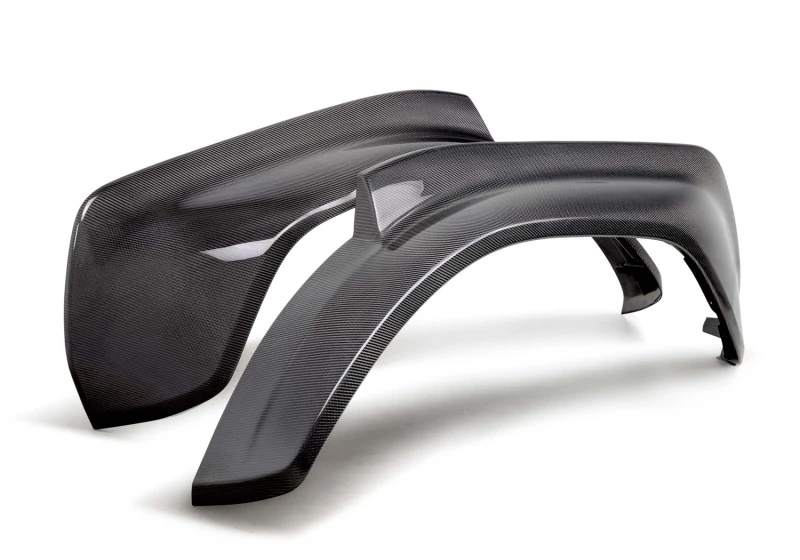 Ford Racing 22-24 Bronco Raptor Carbon-Faser-Heck Kotflügel-Set - Hochglanz