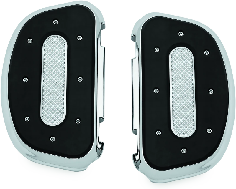 Kuryakyn Heavy Industry Passenger Floorboards Touring Models Chrome