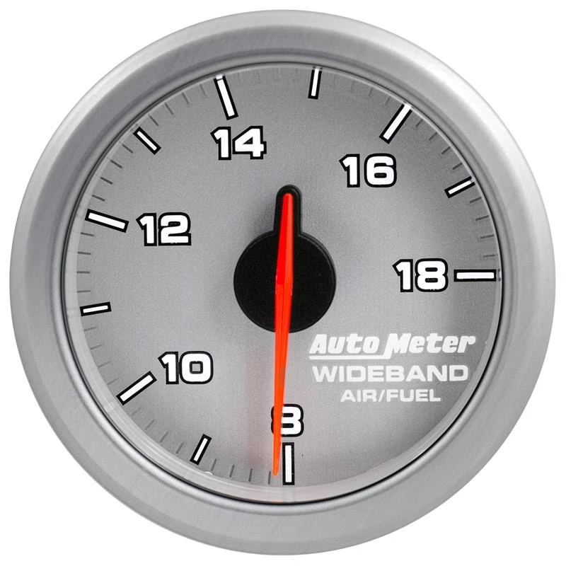 Autometer Airdrive 2-1/6 Zoll Weitband-Luft / Kraftstoff-Anzeige 10:1-17:1 ARF-Bereich - Silber