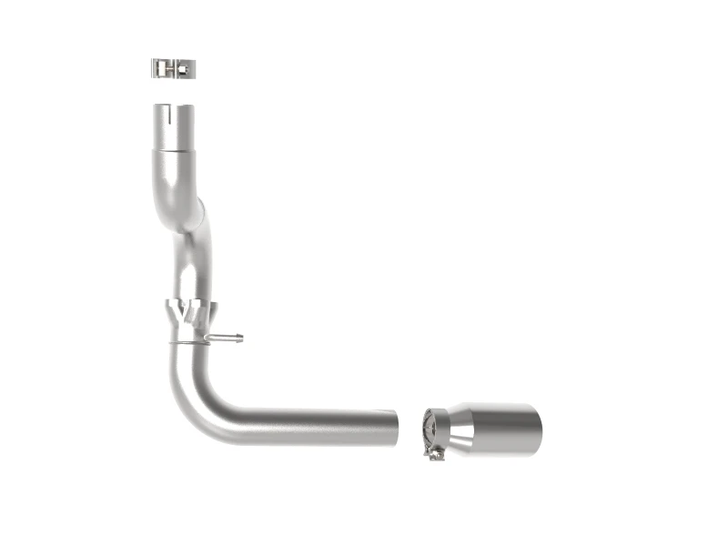 aFe 20-21 Jeep Wrangler Large Bore-HD 3-Zoll-304-Edelstahl-DPF-Back-Abgasanlage - Polierte Spitze
