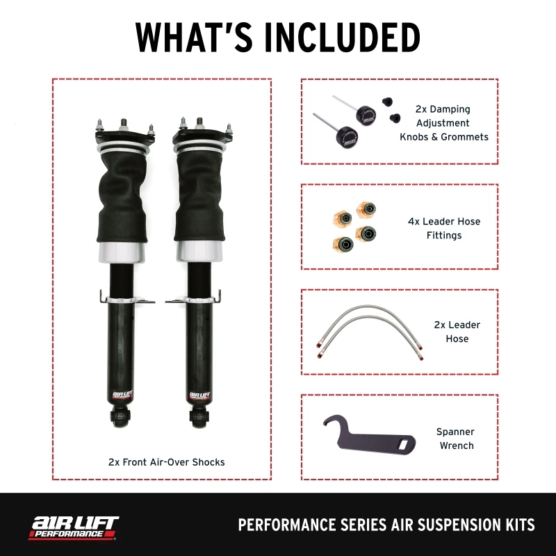 Air Lift Performance 09-13 Infiniti G37 / 09-20 Nissan 370z Front Air Suspension Kit