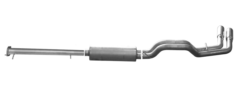 Gibson 15-19 GMC Sierra 2500 HD Basis 6.0L 3-Zoll-Kat-Back-Dual-Sport-Auspuff - Edelstahl