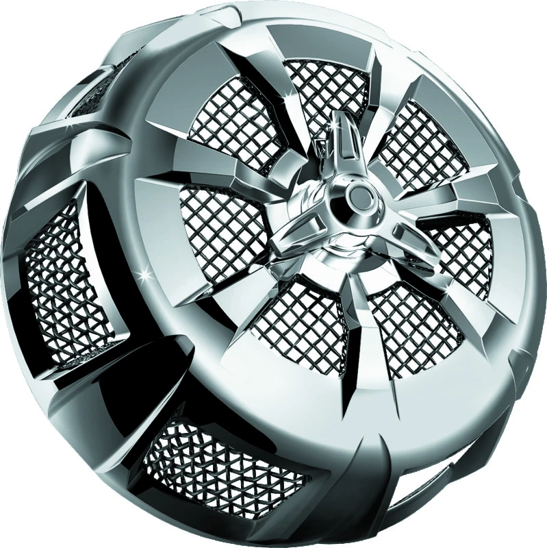 Kuryakyn Alley Cat Air Cleaner Cover für Screamin Eagle Stage 1 Kits Chrome