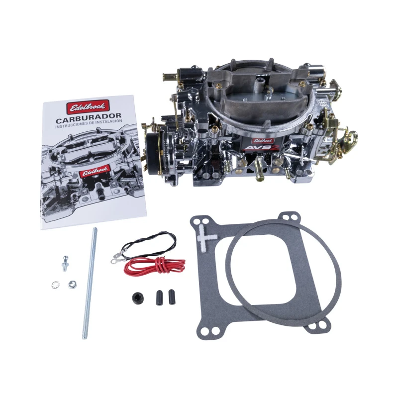 Edelbrock AVS2 Vergaser 500 CFM mit elektrischem Choke - Chrome Plasma