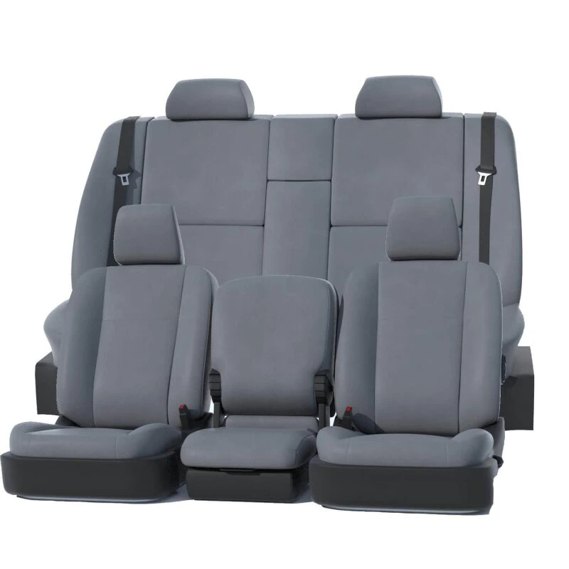 Covercraft 23-26 Ford F250-F550 SD Leatherette PrecisionFit Custom 2nd Row Seat Covers - Med Grey