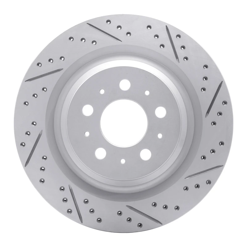 DFC 17-25 Tesla Model Y Rear Right Drilled & Slotted Geoperformance Rotor