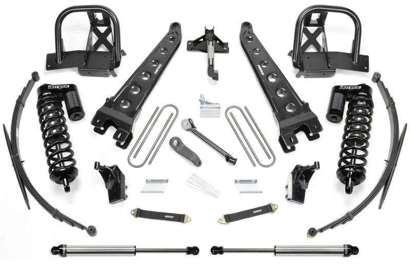 Fabtech 11-16 Ford F250/350 4WD 8-Zoll-Rad-Arm-System mit DLSS 4.0 C/O& Rr Lf Federn & Rr DLSS
